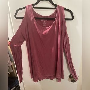 Off the shoulder long sleeve top